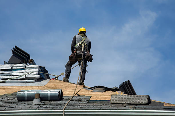 Professional Gutter Installation technician working in Eagle Rock, VA